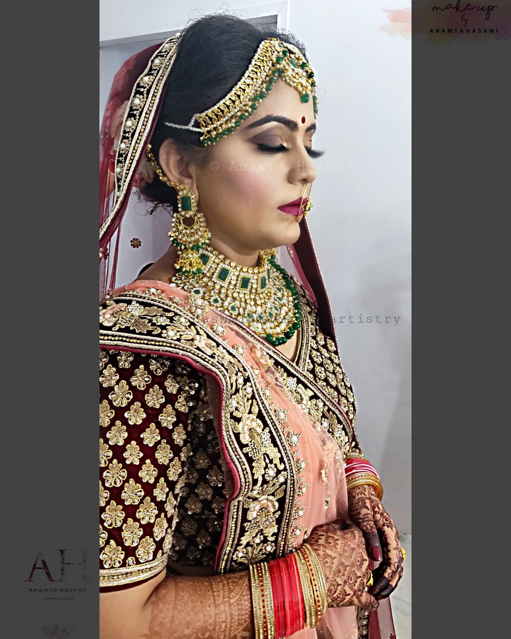 Photo From Pooja on her wedding day - By Make-up by Anamta Hashmi