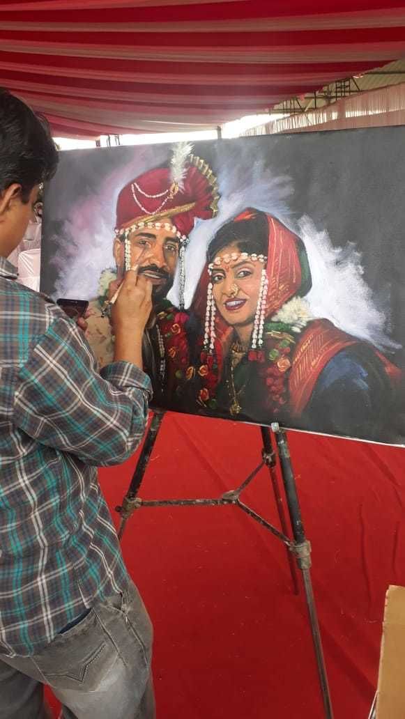 Photo From Live Wedding Caricatures/Portraits - By Prashant Arts