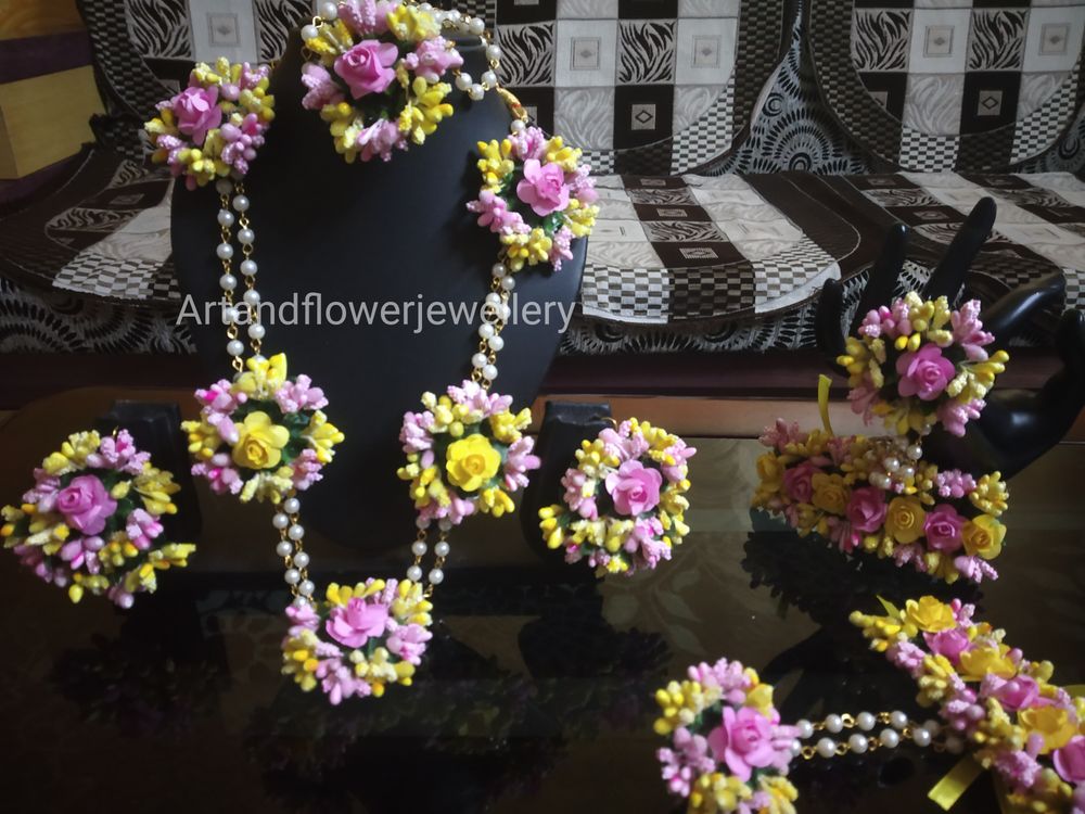 Photo From haldi jewellery - By Art and Flower Jewellery