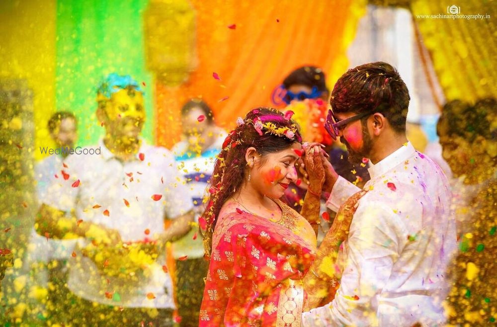 Photo From Akshay & Vaishnavi Haldi ceremony  - By Sachin Art Photography