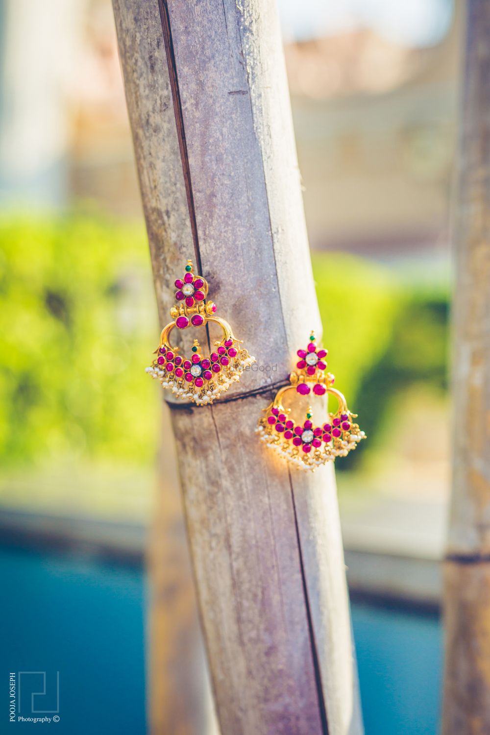 Photo of Ruby and Gold Earrings