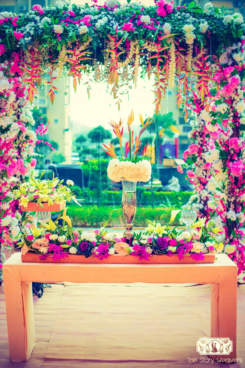 Photo of Colorful Floral Table Decor