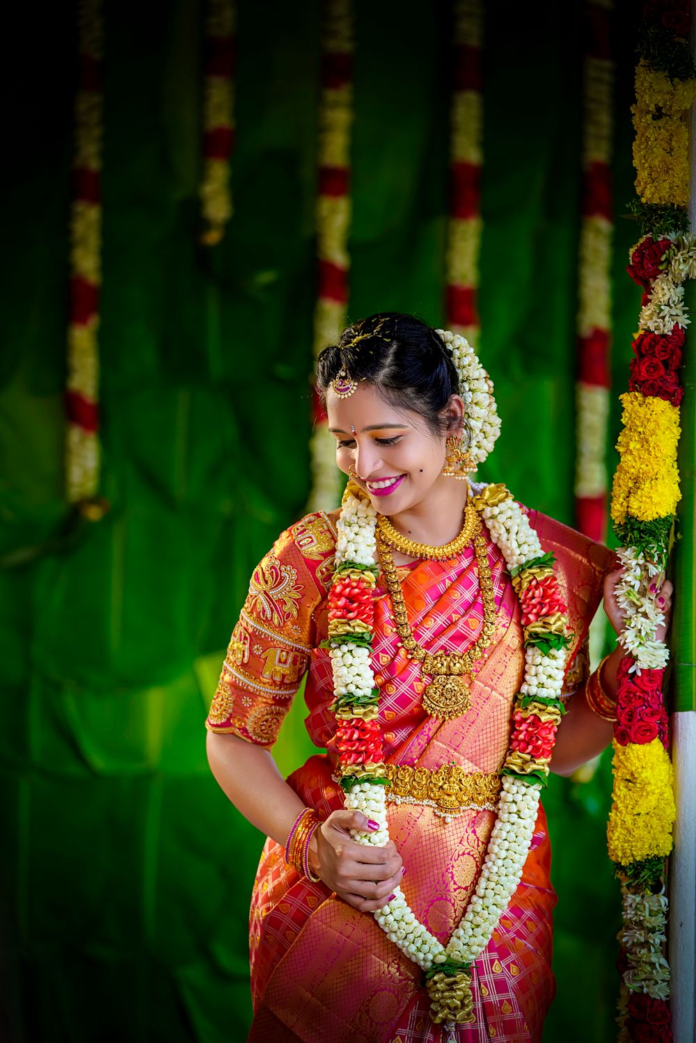 Photo of timeless south indian bridal portrait