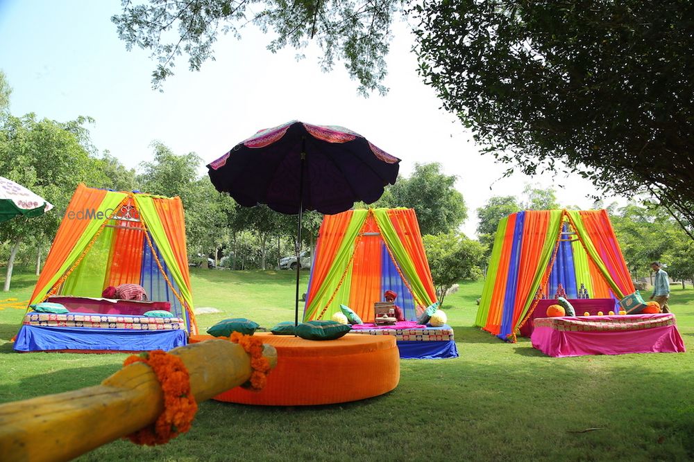 Photo From Rajasthani Mela Themed Haldi  - By Janvi Dave - Weddings & Events