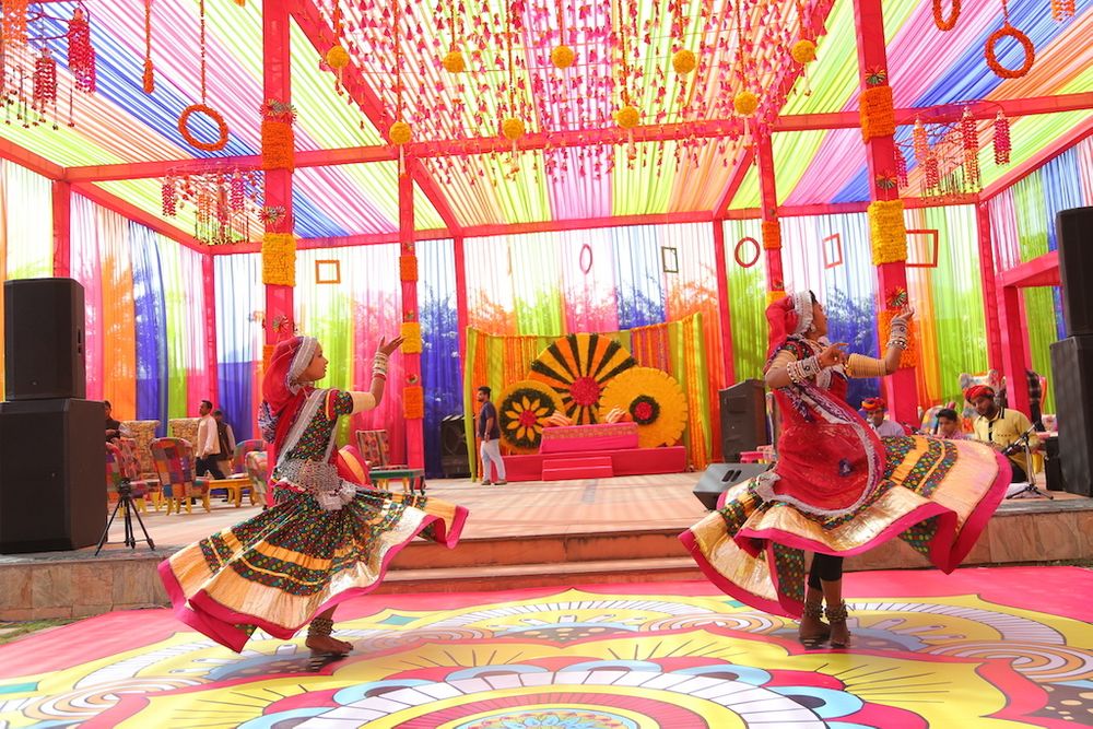 Photo From Rajasthani Mela Themed Haldi  - By Janvi Dave - Weddings & Events