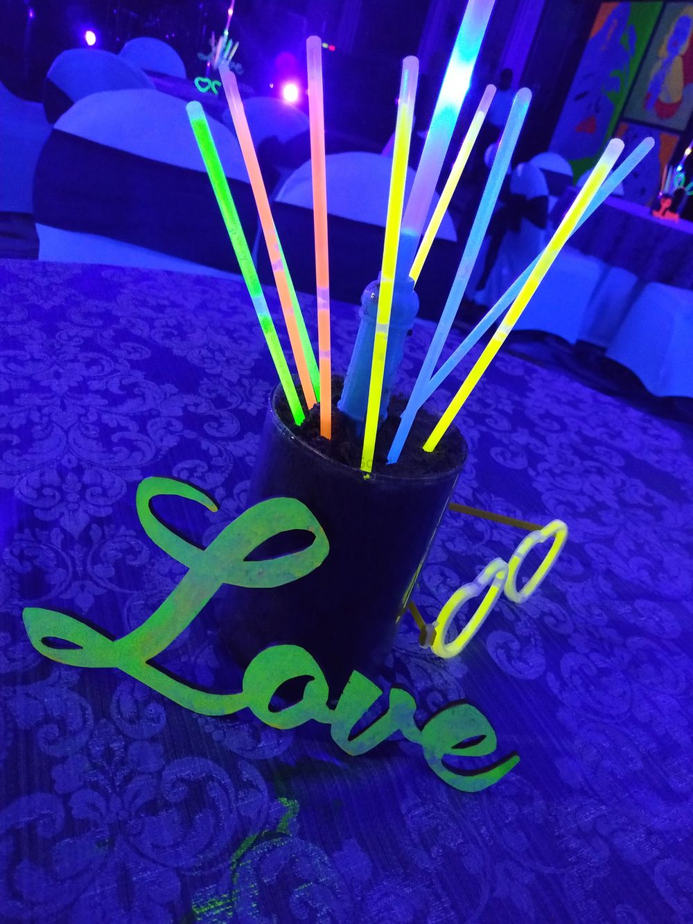 Photo From Glow In The Dark Theme - By Strings & Knots Weddings And Events
