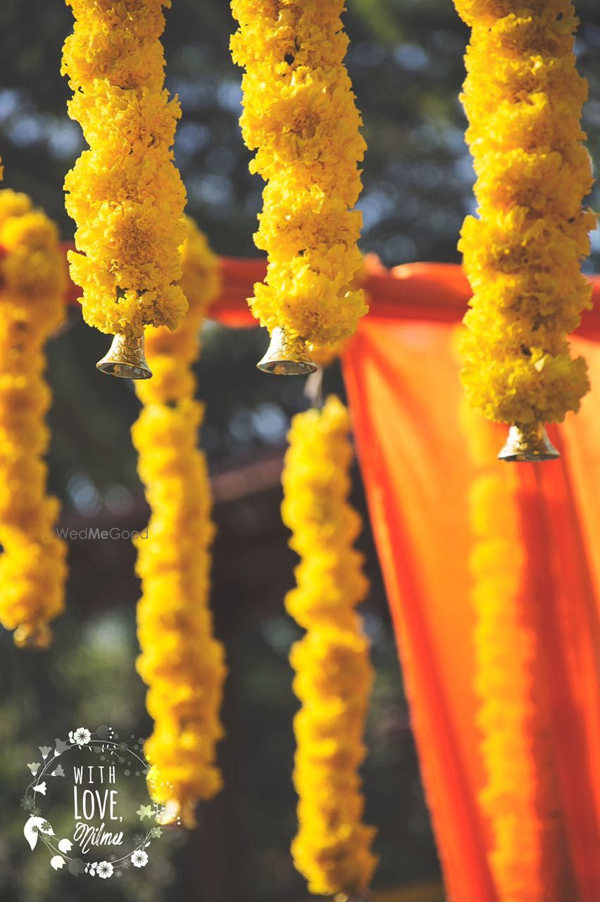 Photo of Genda Phool Decor with Bells