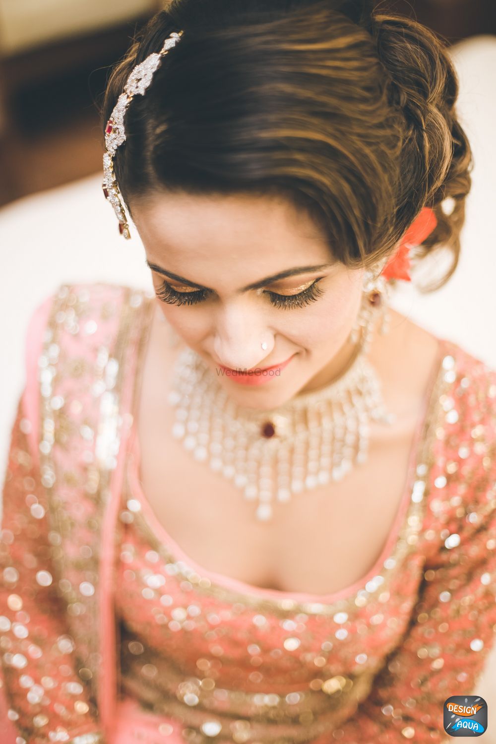 Photo of Bridal portrait with diamonds