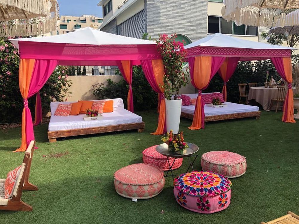 Photo From Royal poolside mehendi setup - By Makebestday