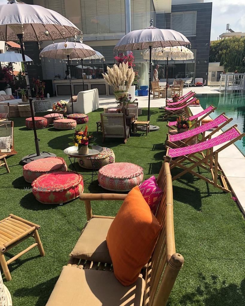 Photo From Royal poolside mehendi setup - By Makebestday