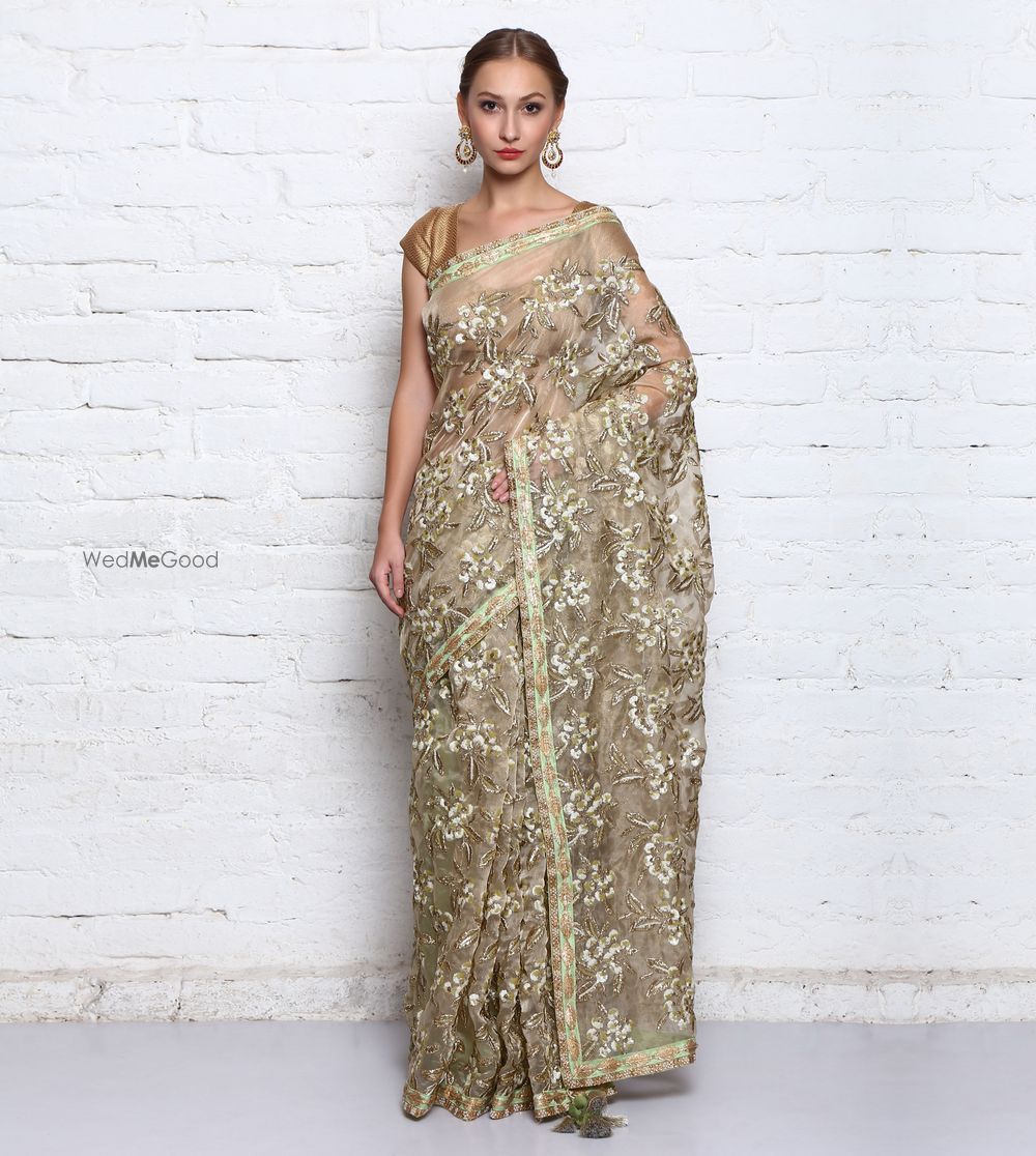 Photo of Gold Tissue Work Saree