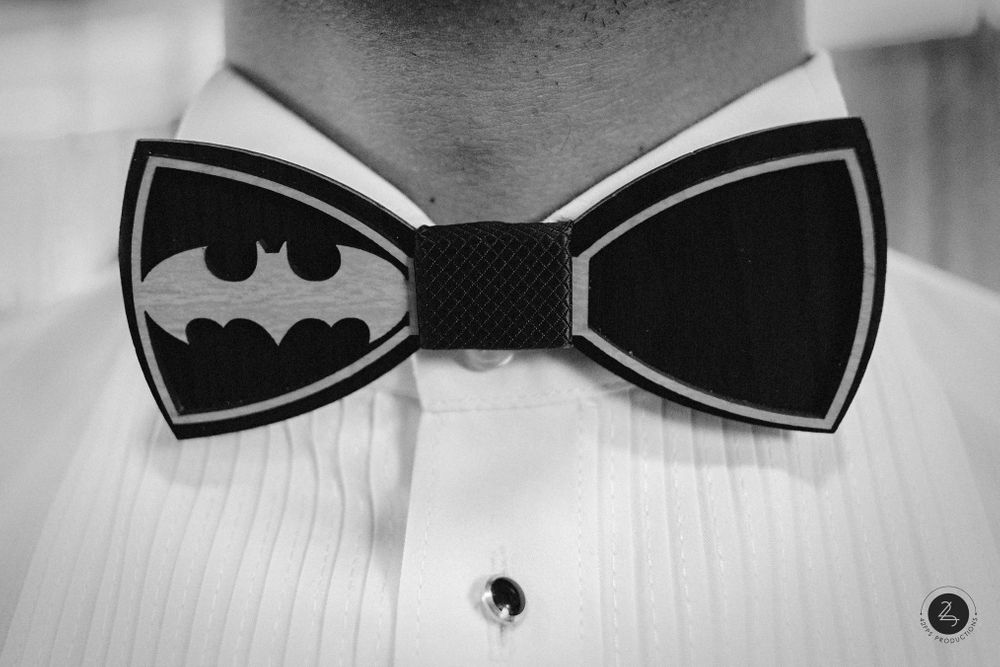 Photo of offbeat quirky batman bow tie