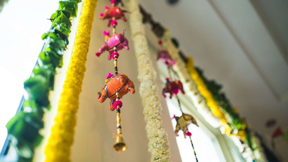 Photo of Floral Decor with Elephant Props