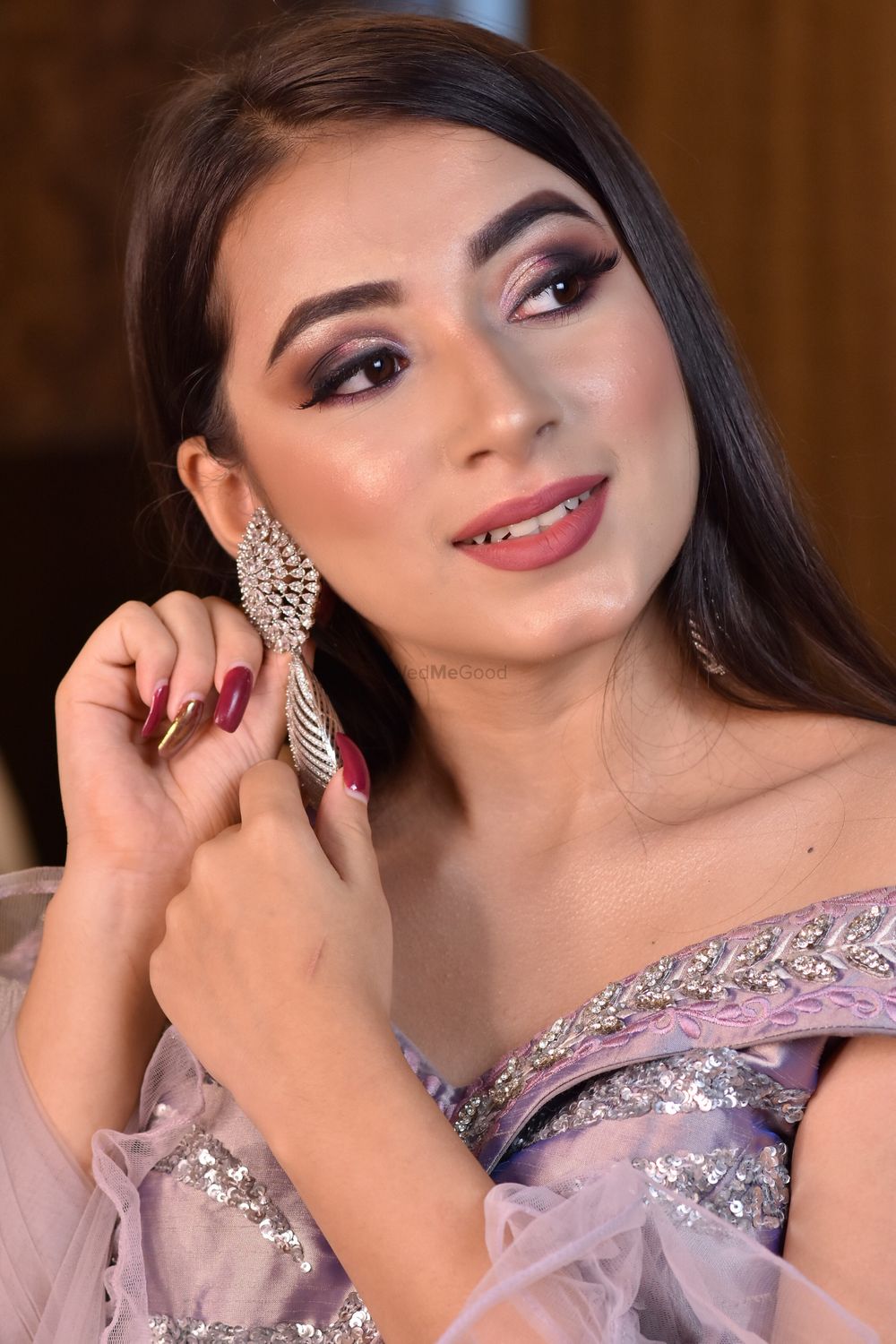 Photo From engagment Riya - By The Shining Shyna Makeovers