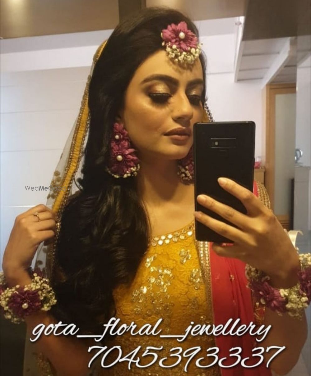 Photo From shahida - By Gota Floral Jewellery by Sana