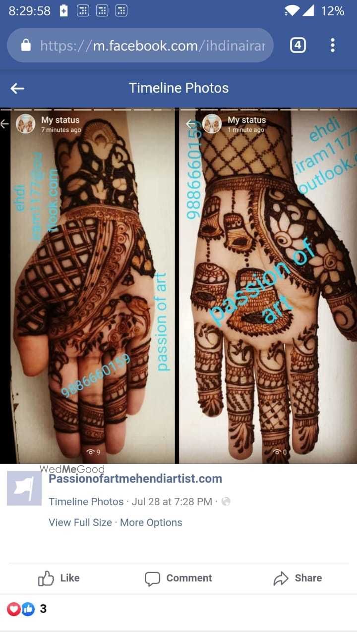 Photo From passion of art@mehendi artist - By Passion of Art Mehendi Artist