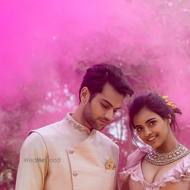 Light Pink Outfits Photo Couple shot