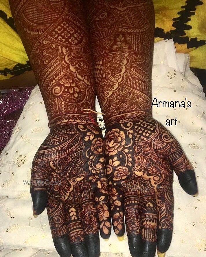 Photo From Traditional bridal henna - By Armana's Art