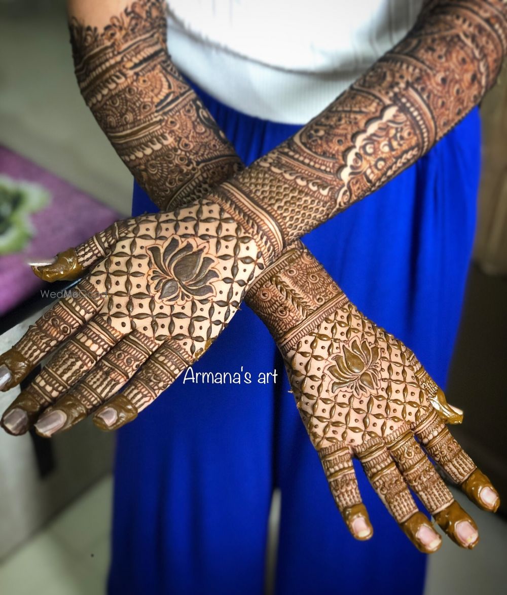 Photo From Traditional bridal henna - By Armana's Art