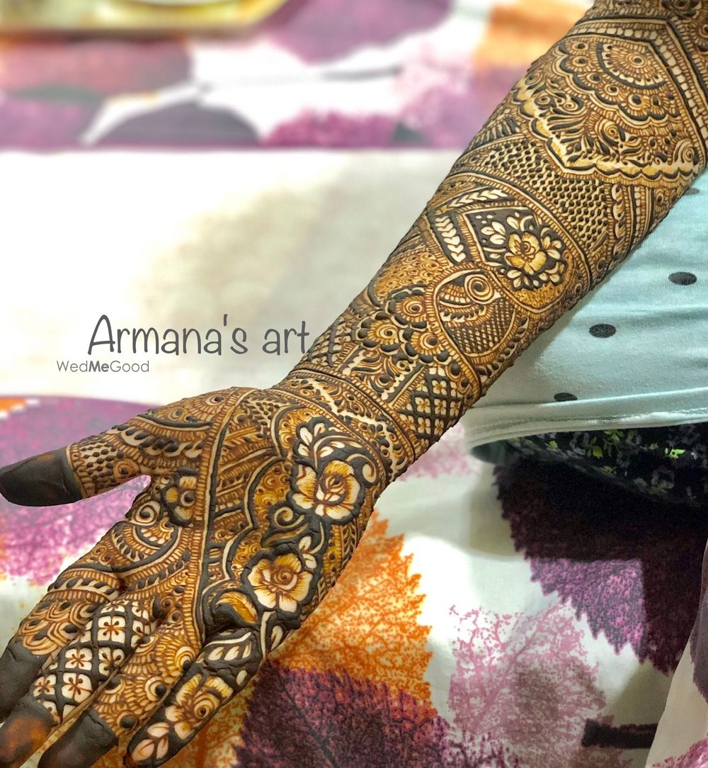 Photo From Traditional bridal henna - By Armana's Art