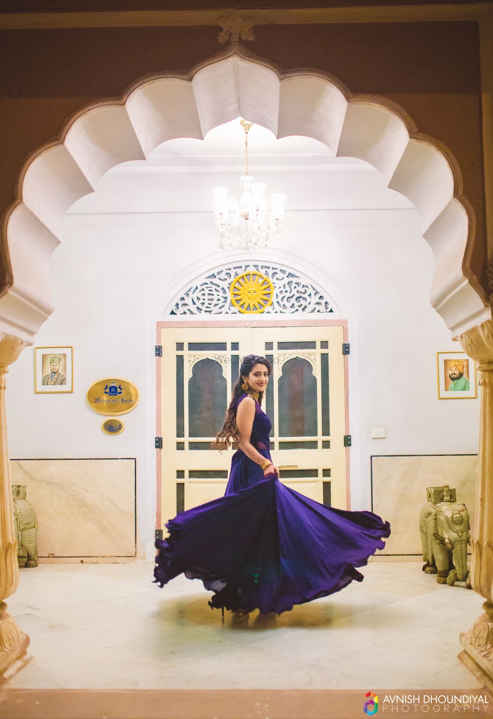 Photo of Indigo Blue Twirling Gown