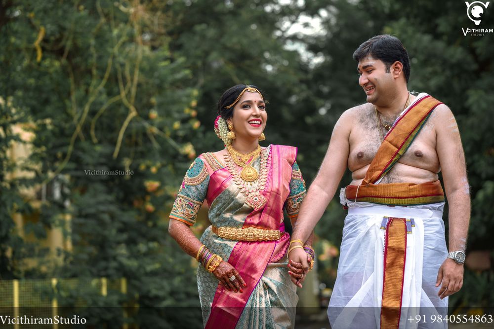 Photo From Anjana + Sanjai I Brahmin wedding - By Vicithiram Studio
