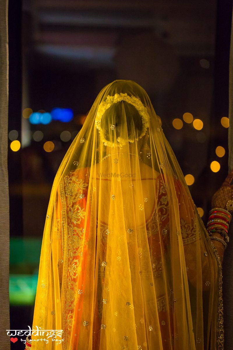 Photo of Back of The Bride - Yellow Dupatta