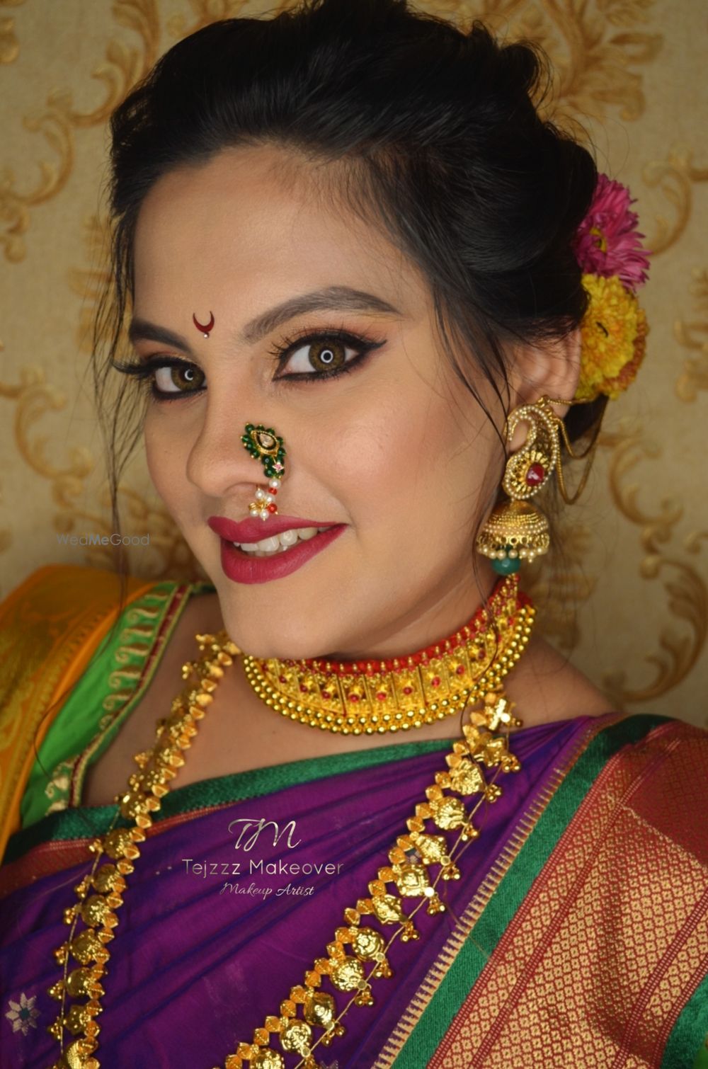 Photo From Airbrush Bridal Maharashtrian Makeover - By Tejzzz Makeover