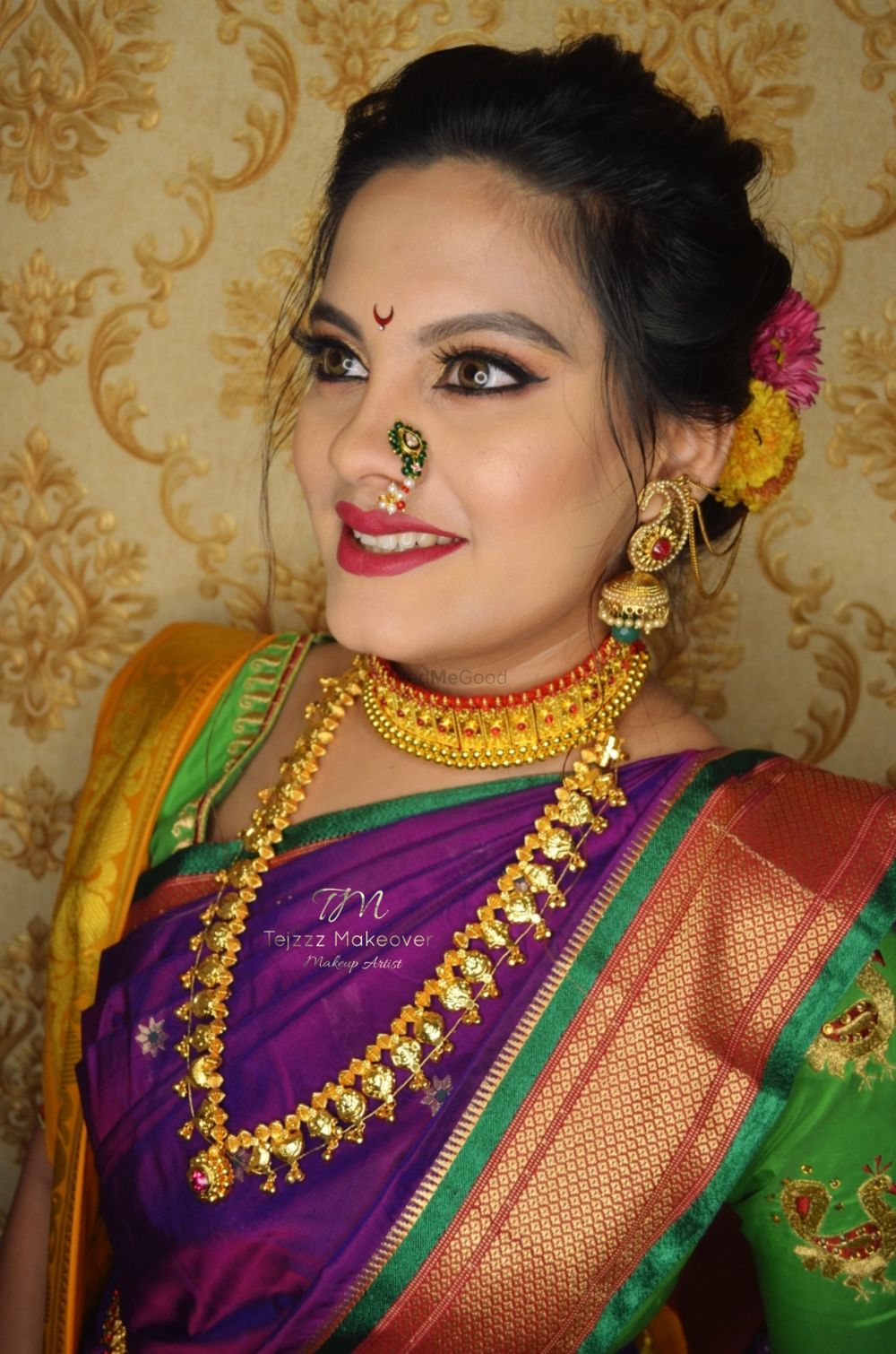 Photo From Airbrush Bridal Maharashtrian Makeover - By Tejzzz Makeover