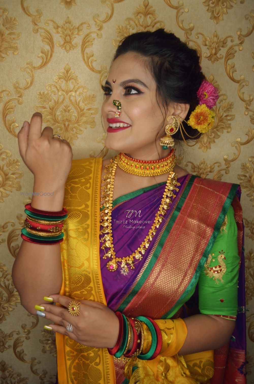 Photo From Airbrush Bridal Maharashtrian Makeover - By Tejzzz Makeover