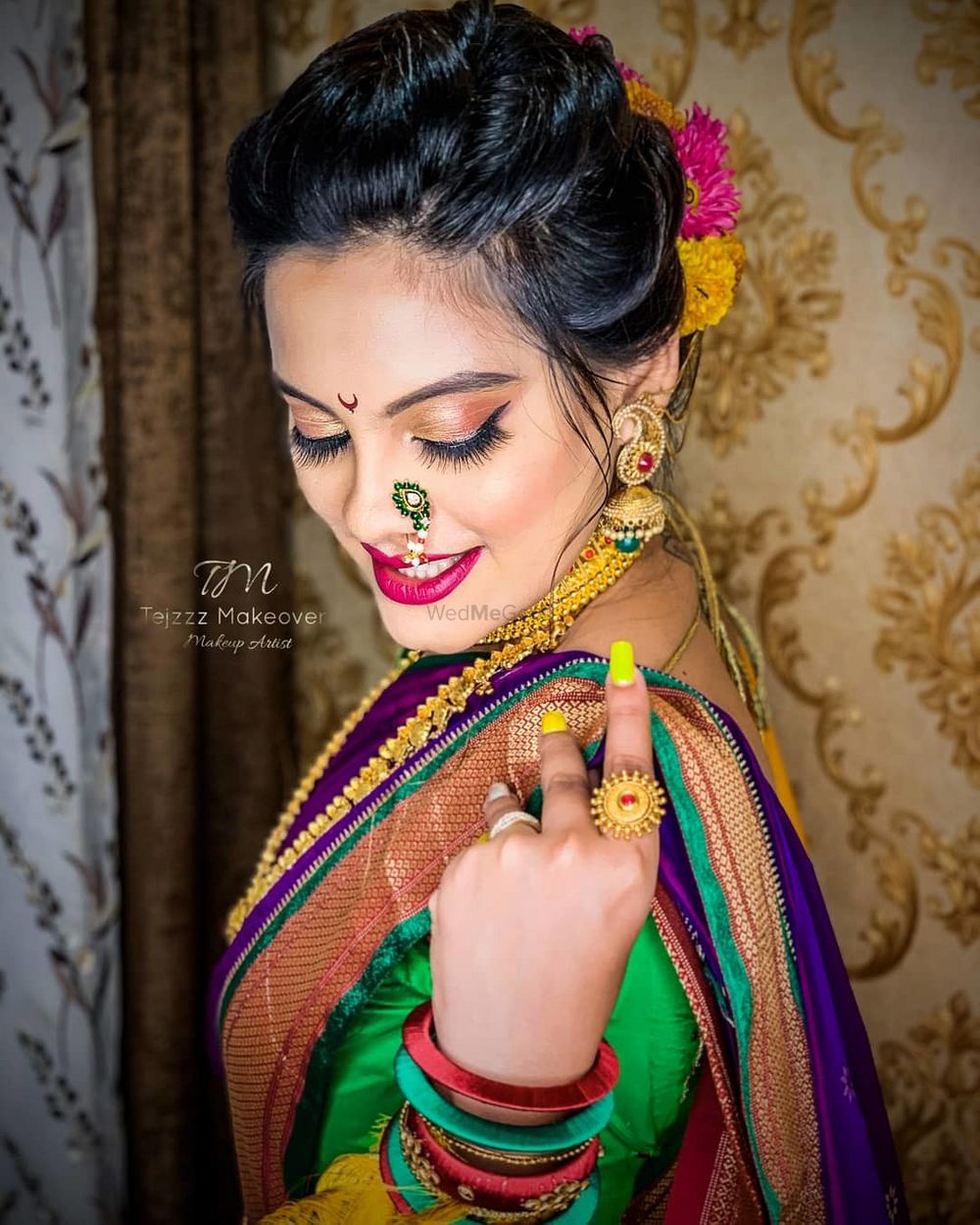Photo From Airbrush Bridal Maharashtrian Makeover - By Tejzzz Makeover