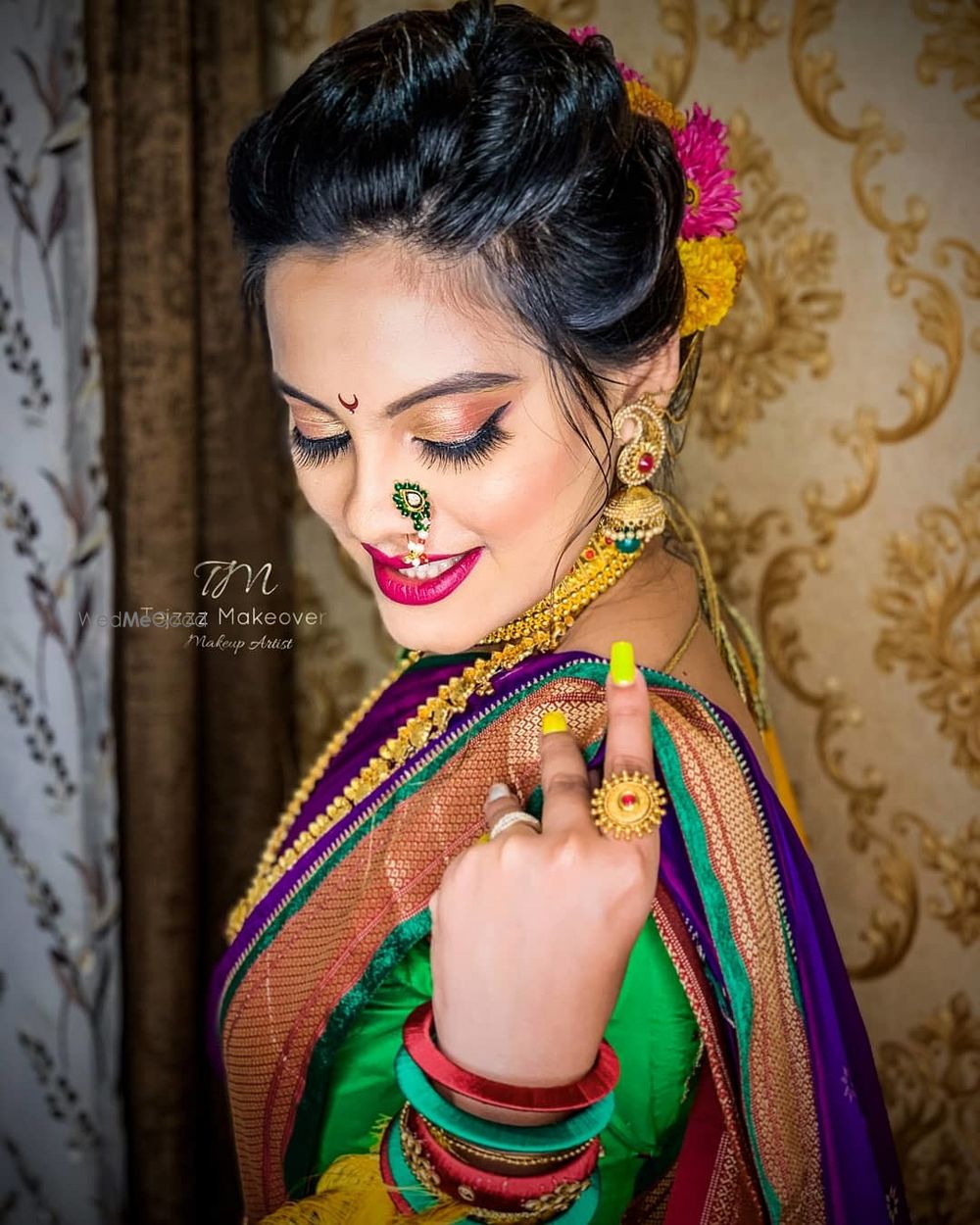 Photo From Airbrush Bridal Maharashtrian Makeover - By Tejzzz Makeover