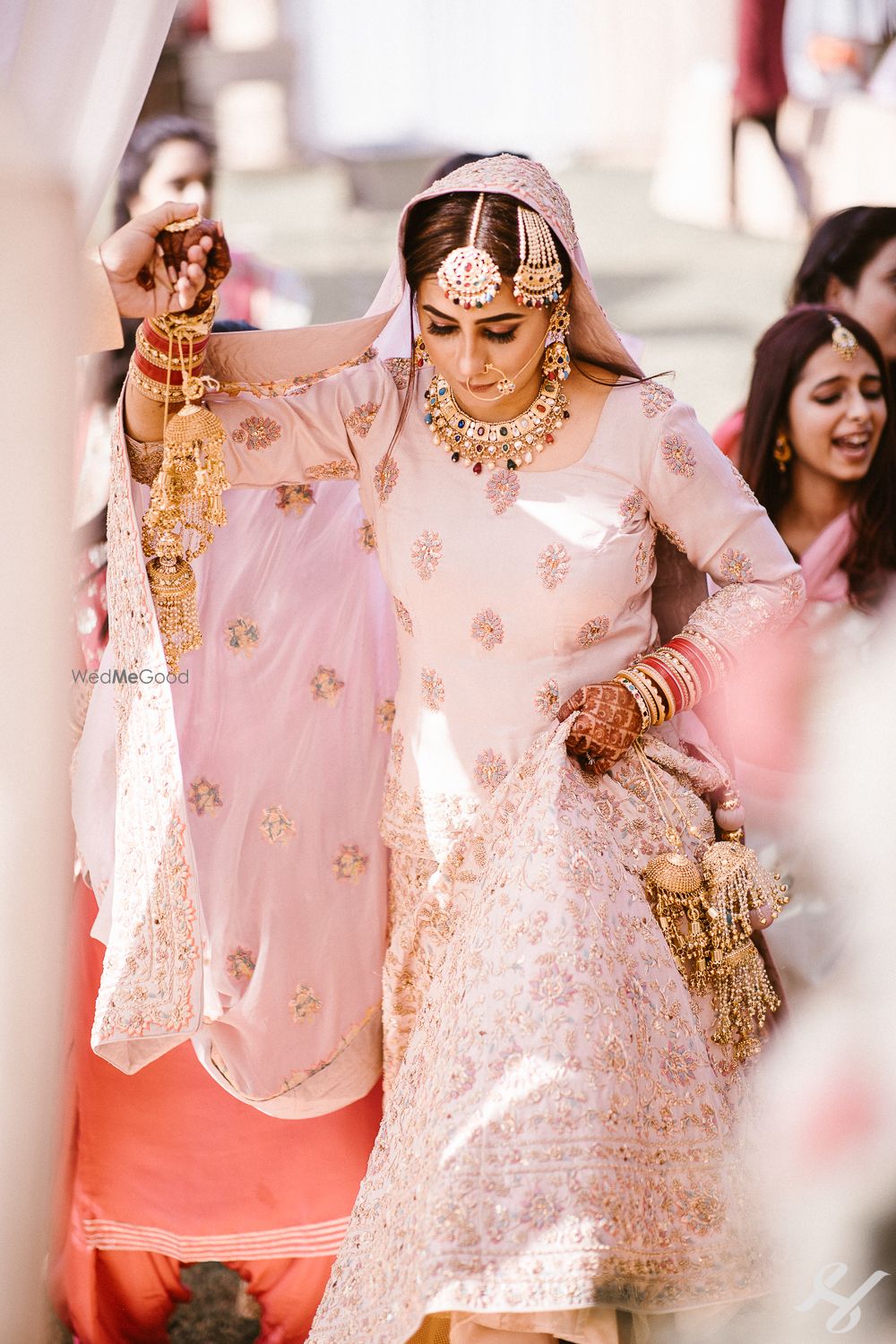 Photo of Intimate bridal entry shot