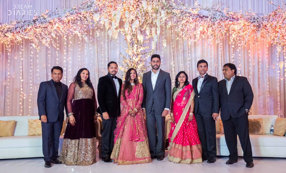 Photo of Abhishek Bachchan at wedding on the stage