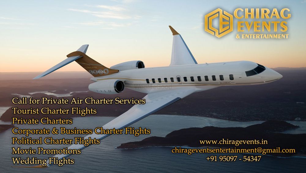 Photo From Air Charter Service - By Chirag Events and Entertainment