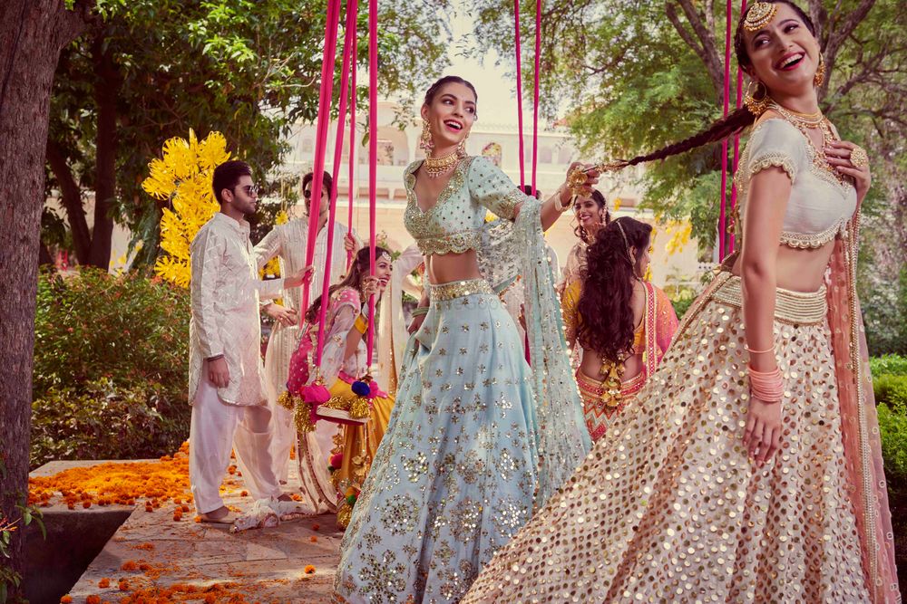 Photo of A beautiful Indian wedding shot .
