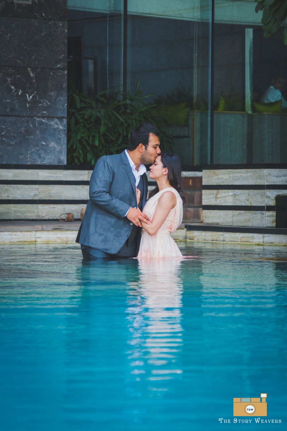 Photo of pre wedding shoot in water