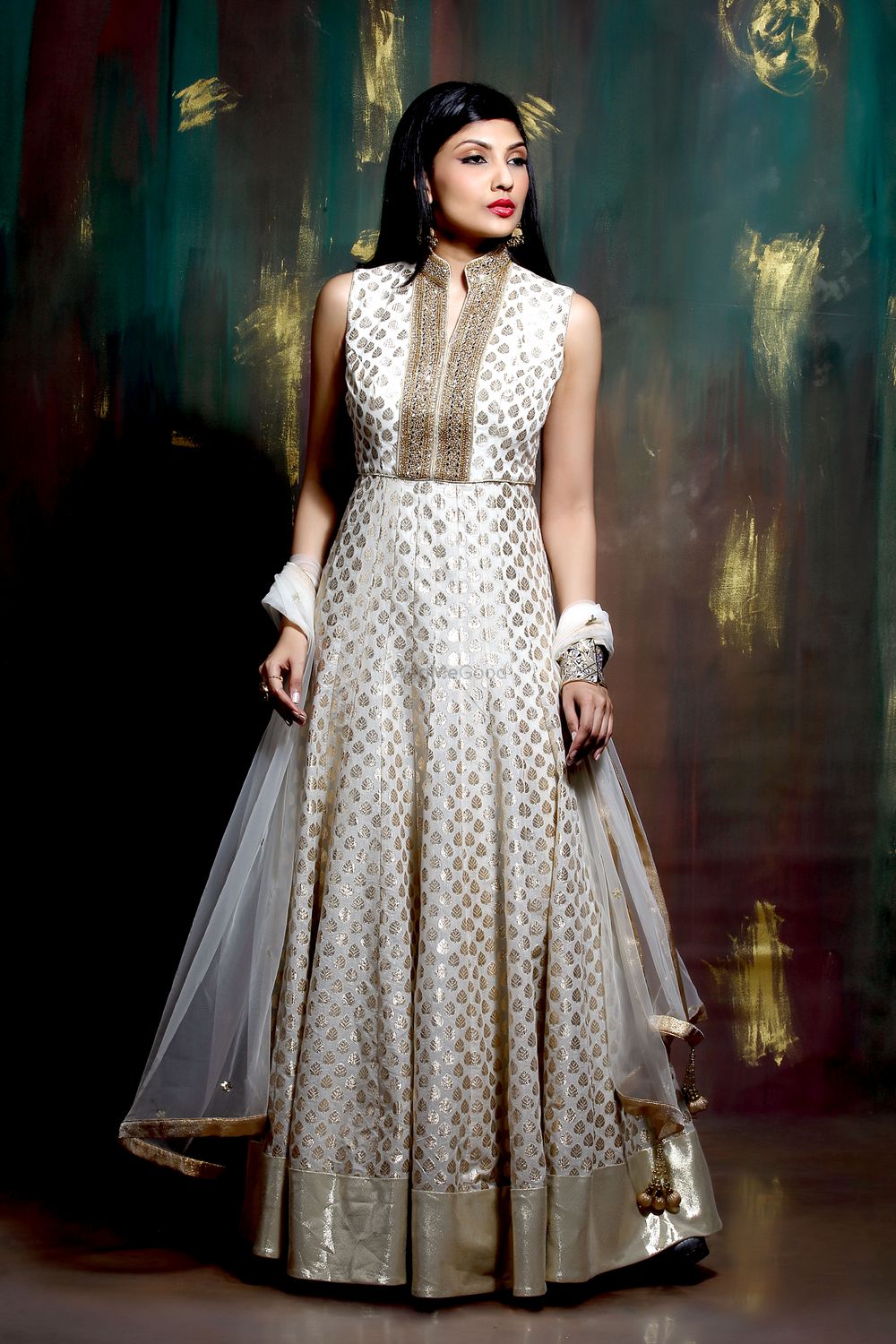 Photo of Off White and Gold Anarkali