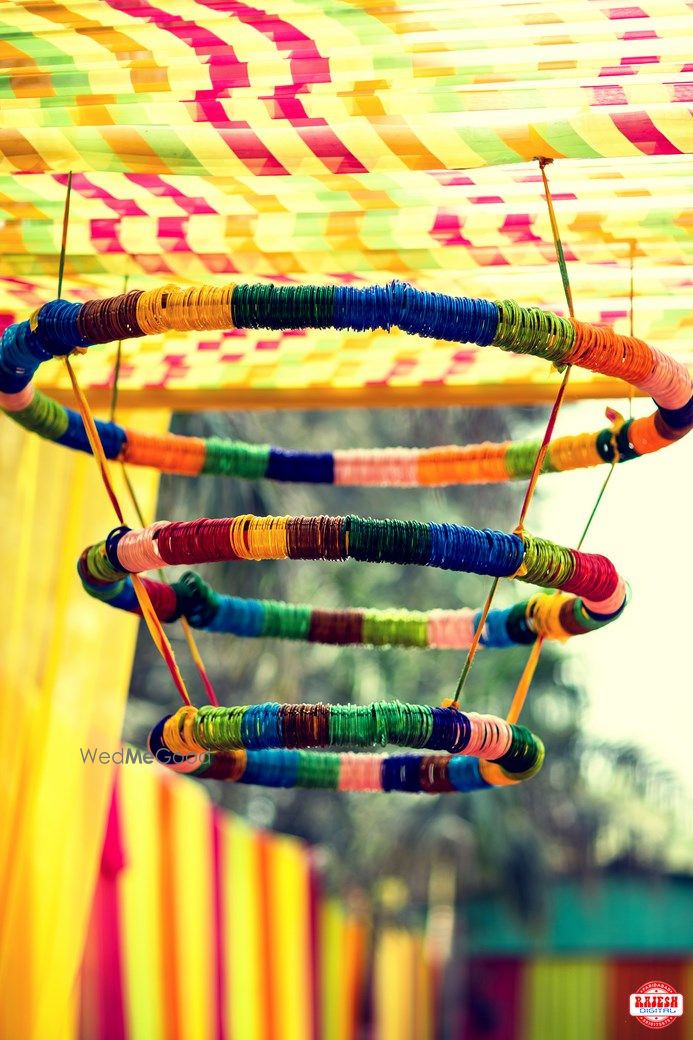 Photo of Colorful Bangles Chadelier