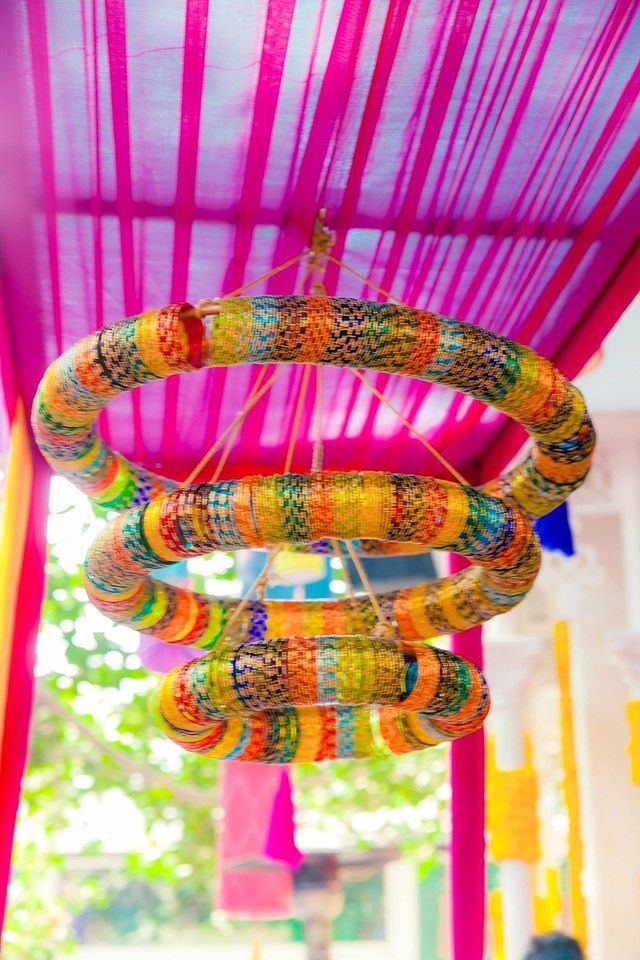 Photo of chandelier with bangles