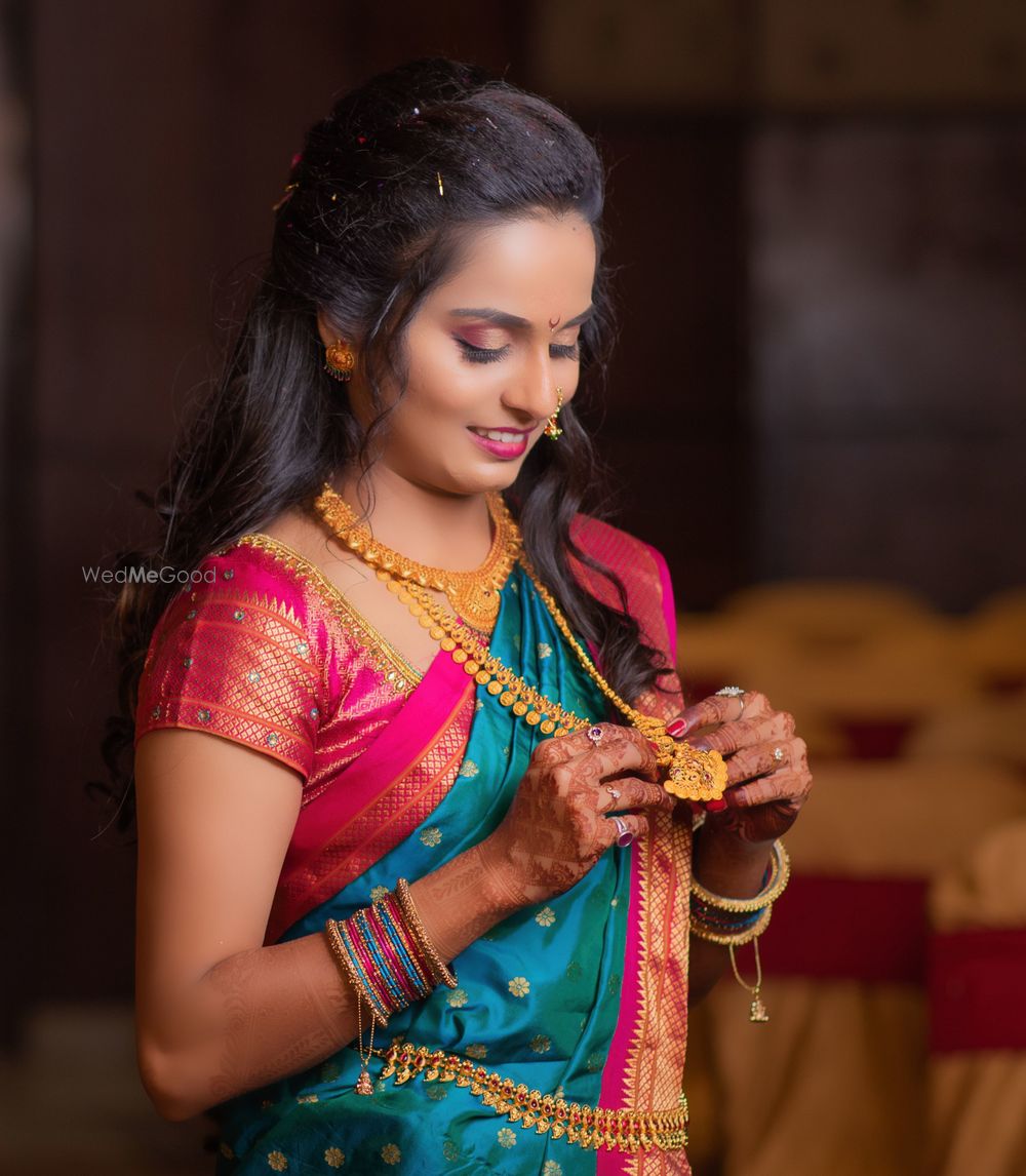 Photo From Shweta's Engagement Maharashtrian Makeover - By Tejzzz Makeover