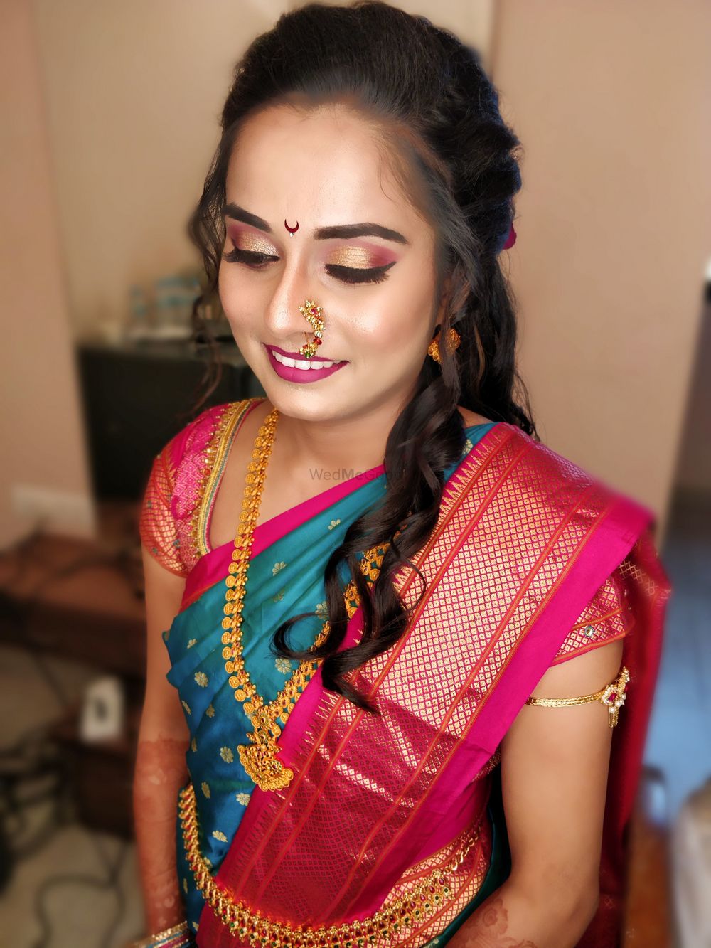 Photo From Shweta's Engagement Maharashtrian Makeover - By Tejzzz Makeover