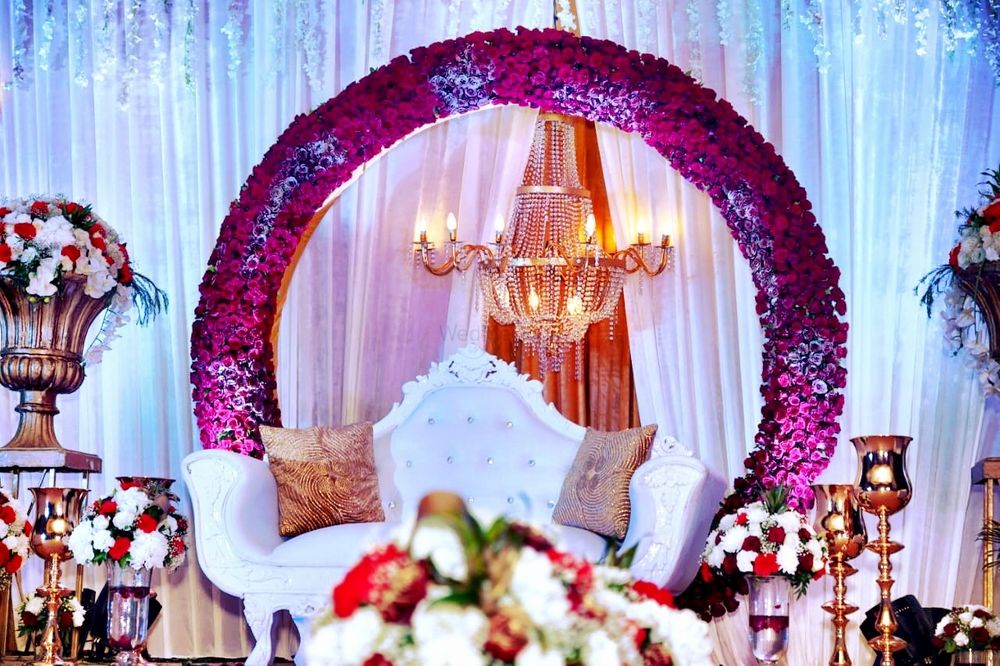 Photo From floral ring stage and floral mandap  - By Event Affair