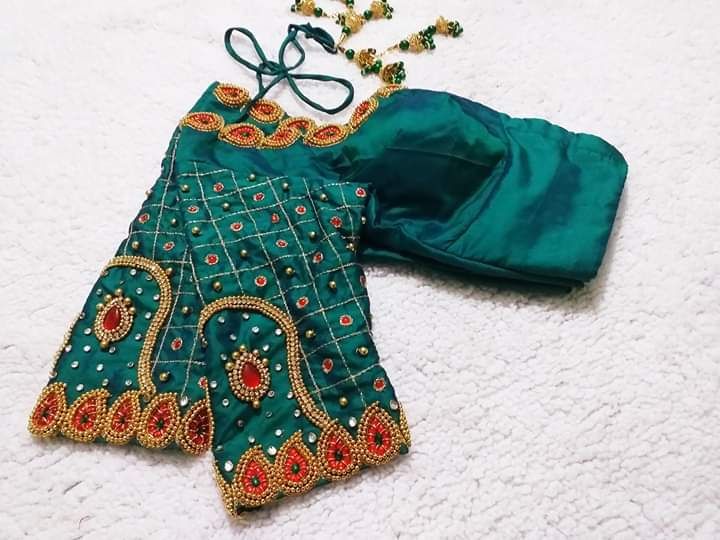 Photo From Hand Embroidered blouses for Brides - By Kovai Trendz