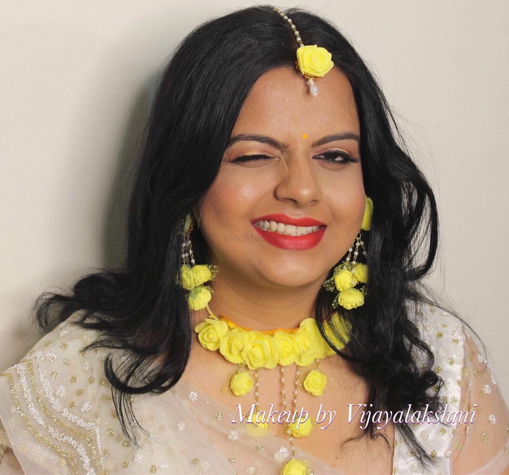Photo From Padma in Mehendi look - By Makeup  by Vijayalakshmi