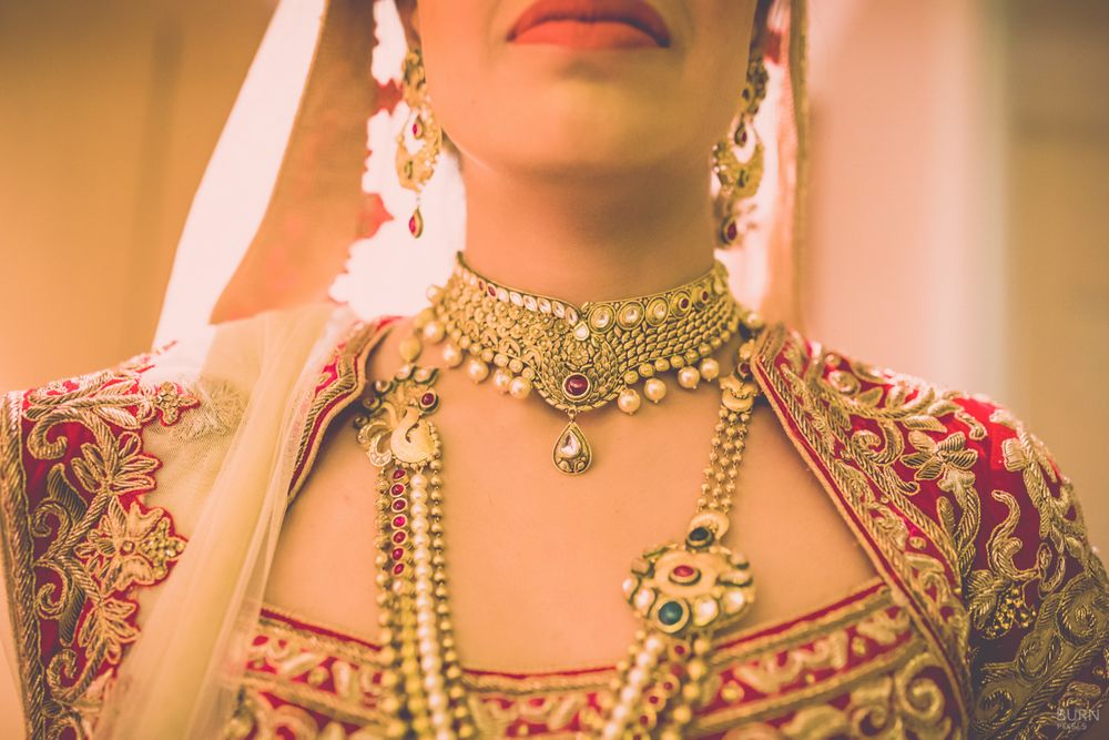 Photo of Gold Choker Necklace and Rani Haar
