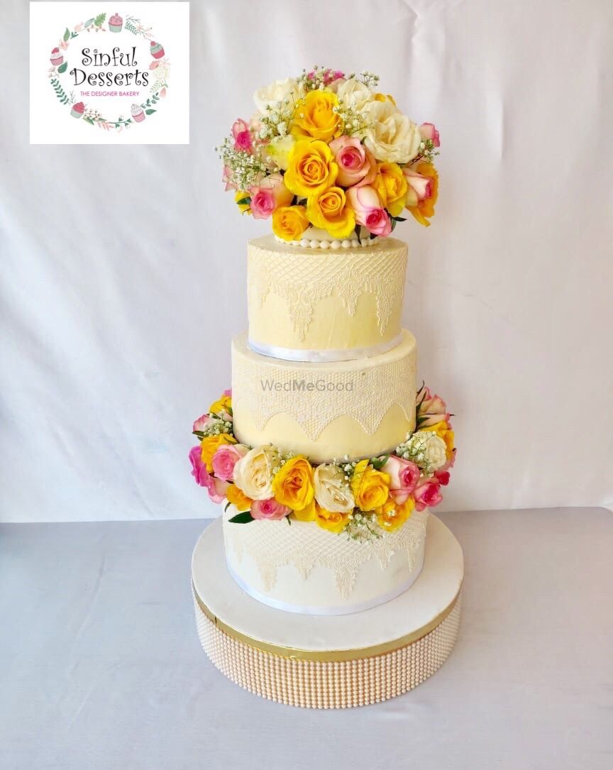 Photo From wedding cake - By Sinful Desserts