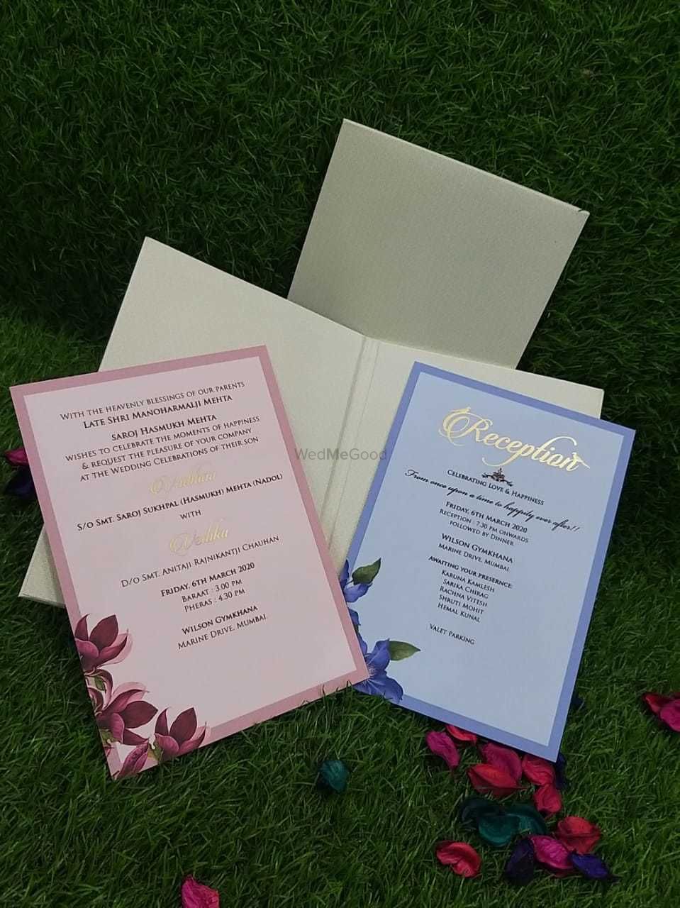 Photo From Elegant wedding invites 100-200/- - By Indera Printers