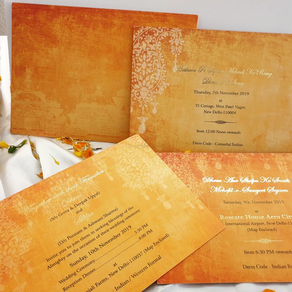 Photo From Elegant wedding invites 100-200/- - By Indera Printers