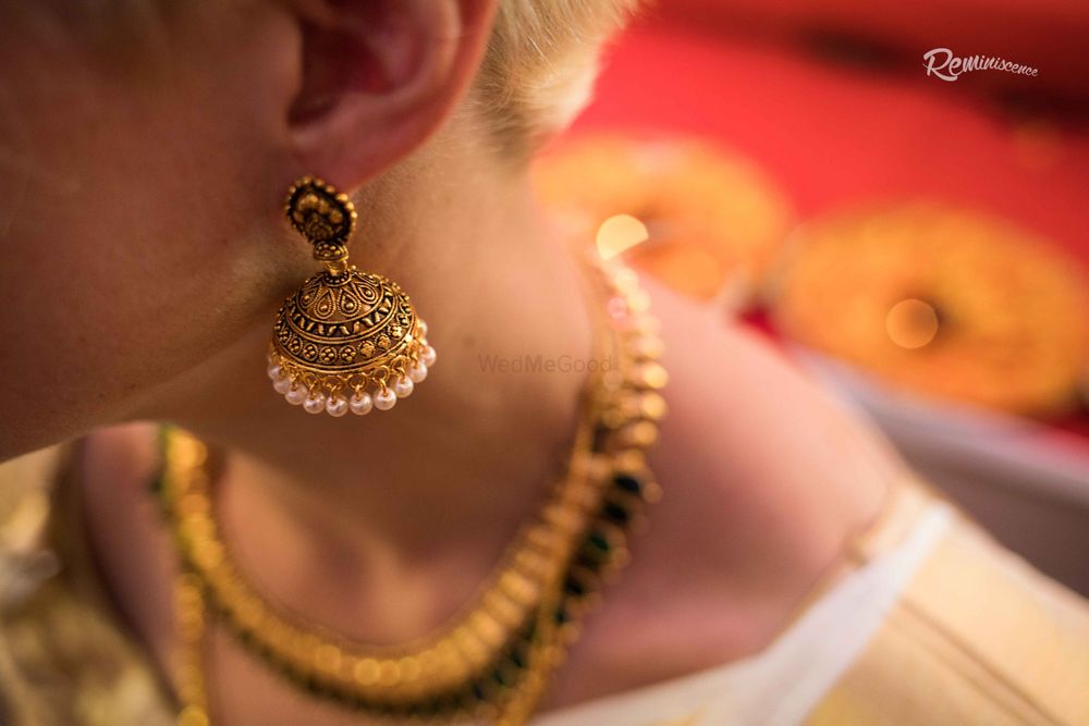 Photo of Gold and Pearls Jhumkis